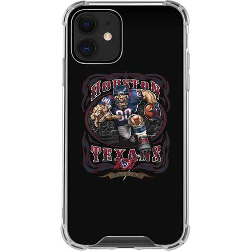 Liquid Blue NFL Houston Texans Running Back iPhone 12 Mini Clear Case