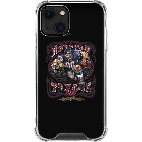 Liquid Blue NFL Houston Texans Running Back iPhone 13 Clear Case