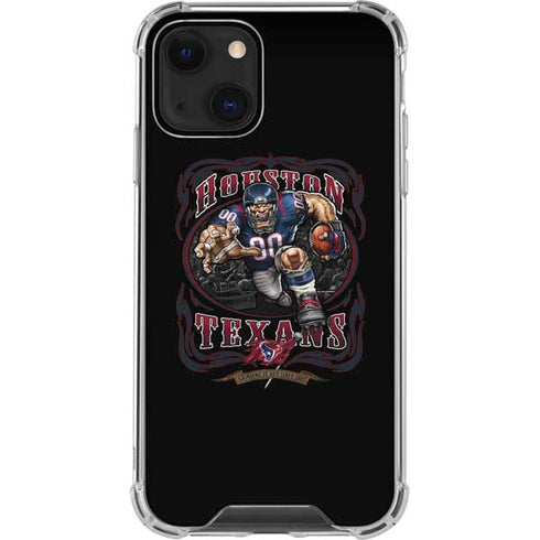 Liquid Blue NFL Houston Texans Running Back iPhone 14 Plus Clear Case