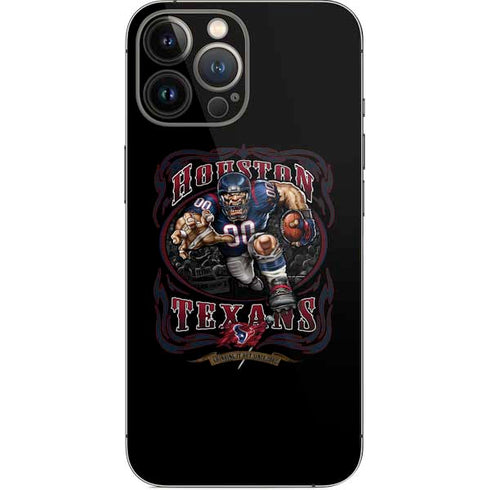 Liquid Blue NFL Houston Texans Running Back iPhone 14 Pro Max Skin