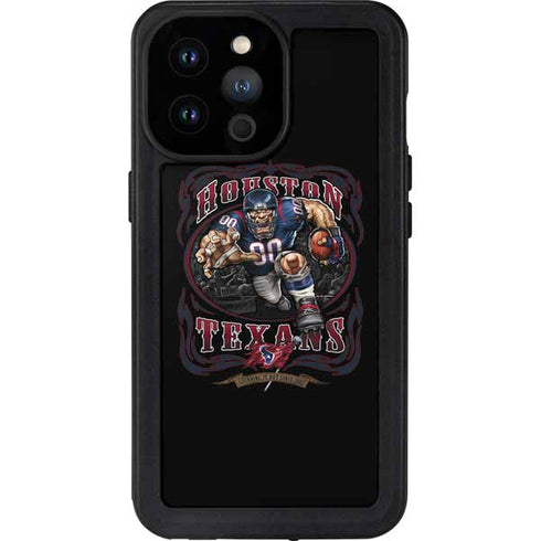 Liquid Blue NFL Houston Texans Running Back iPhone 14 Pro Max Waterproof Case