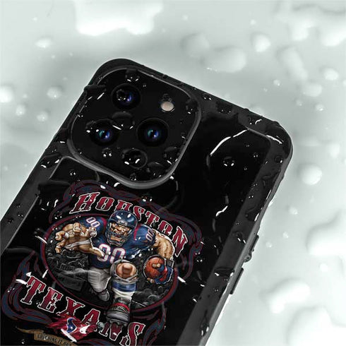 Liquid Blue NFL Houston Texans Running Back iPhone 14 Pro Max Waterproof Case