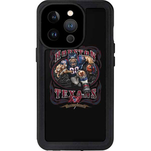 Liquid Blue NFL Houston Texans Running Back iPhone 14 Pro Waterproof Case