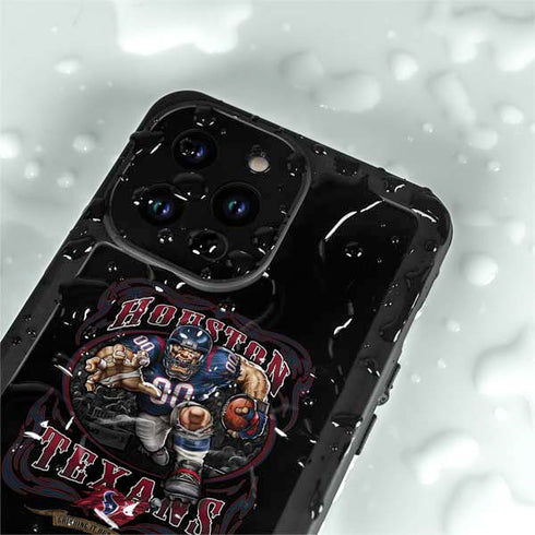 Liquid Blue NFL Houston Texans Running Back iPhone 14 Pro Waterproof Case