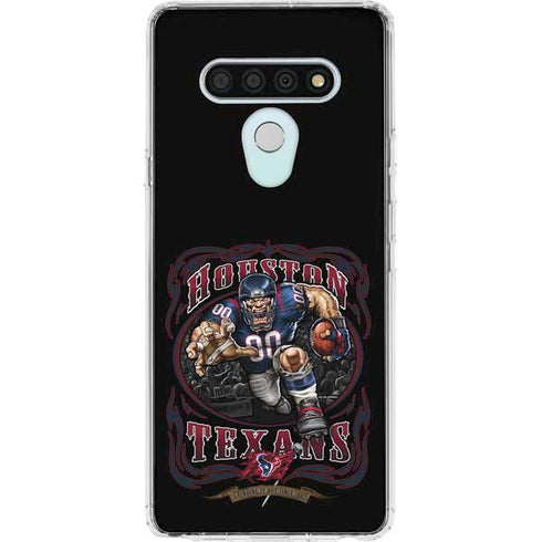 Liquid Blue NFL Houston Texans Running Back LG Stylo 6 Clear Case