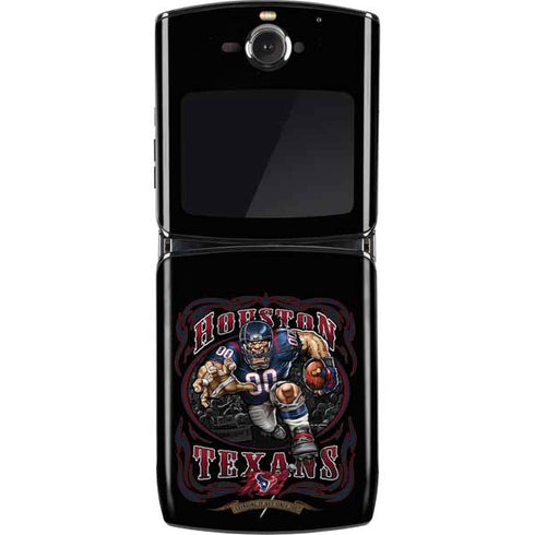 Liquid Blue NFL Houston Texans Running Back Motorola RAZR Skin