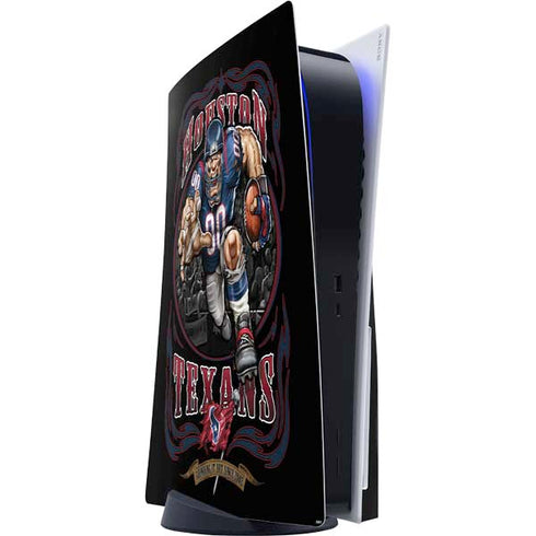 Liquid Blue NFL Houston Texans Running Back PS5 Console Skin