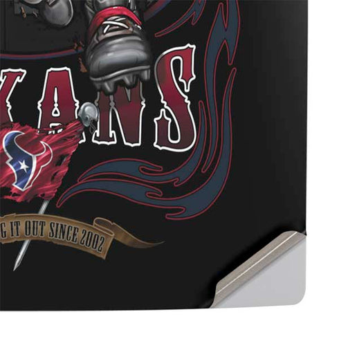 Liquid Blue NFL Houston Texans Running Back PS5 Console Skin