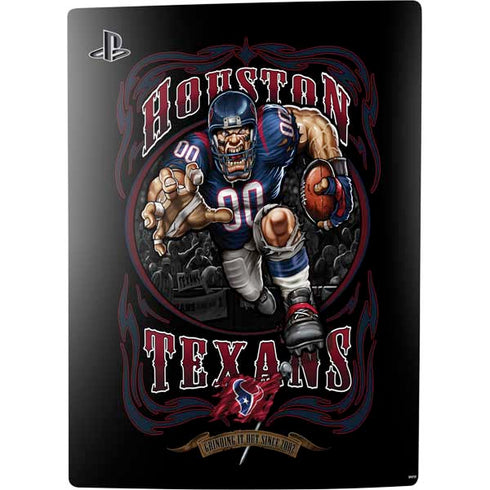 Liquid Blue NFL Houston Texans Running Back PS5 Digital Edition Bundle Skin