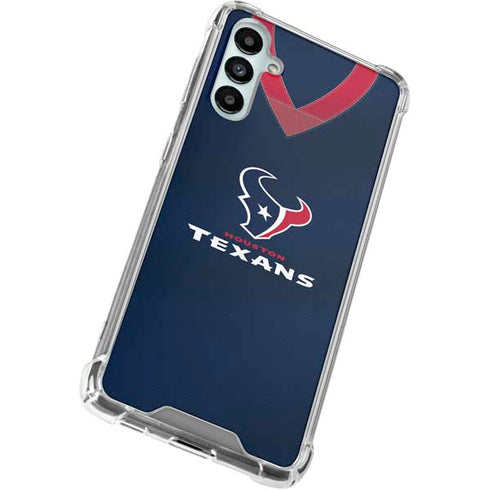 NFL Houston Texans Team Jersey Galaxy A15 5G Clear Case