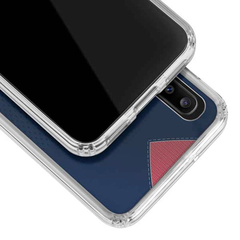 NFL Houston Texans Team Jersey Galaxy A20 Clear Case