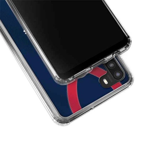 NFL Houston Texans Team Jersey Galaxy A21 Clear Case