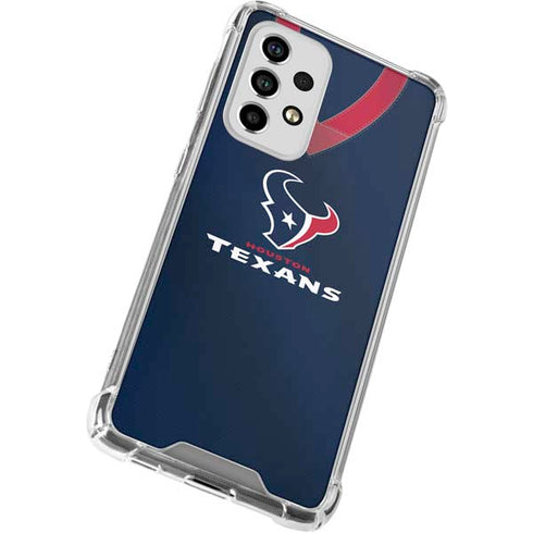 NFL Houston Texans Team Jersey Galaxy A53 5G Clear Case