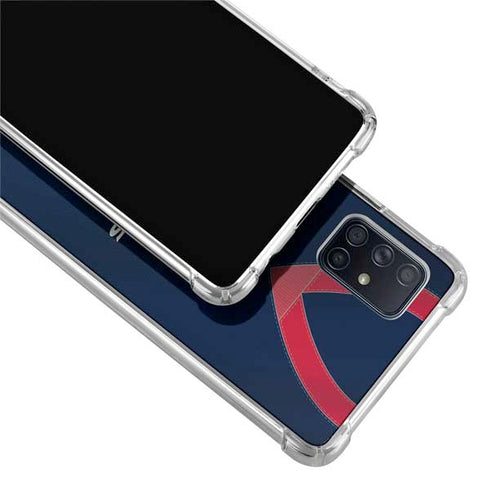 NFL Houston Texans Team Jersey Galaxy A71 5G Clear Case