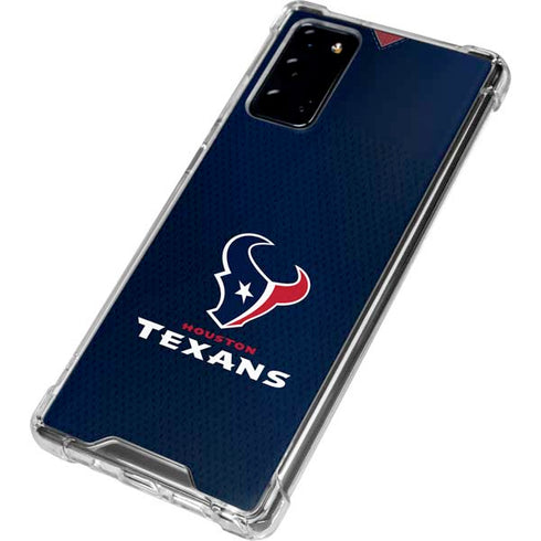 NFL Houston Texans Team Jersey Galaxy Note20 5G Clear Case