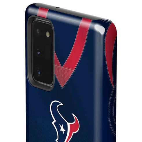 NFL Houston Texans Team Jersey Galaxy Note20 5G Pro Case