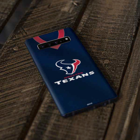 NFL Houston Texans Team Jersey Galaxy S10 Plus Skin