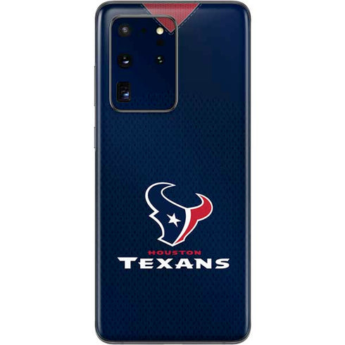 NFL Houston Texans Team Jersey Galaxy S20 Ultra 5G Skin