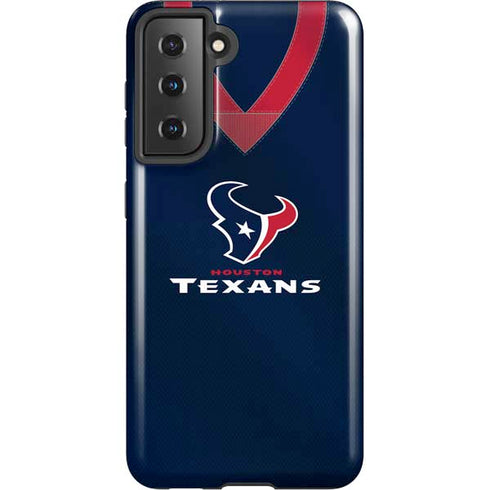 NFL Houston Texans Team Jersey Galaxy S21 5G Pro Case