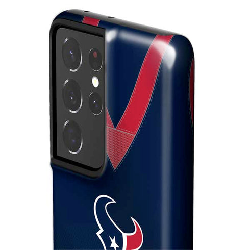 NFL Houston Texans Team Jersey Galaxy S21 Ultra 5G Pro Case