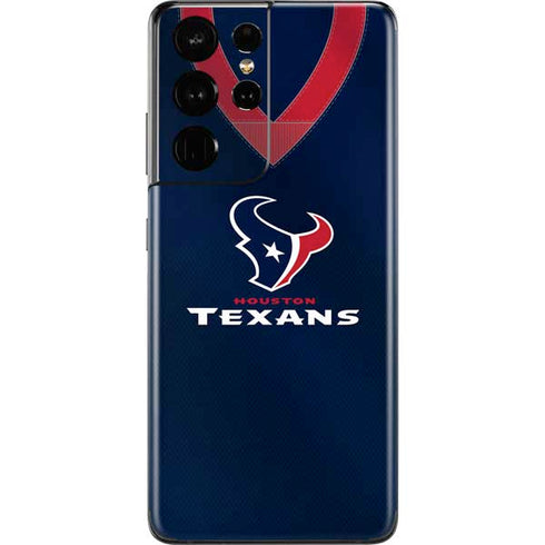 NFL Houston Texans Team Jersey Galaxy S21 Ultra 5G Skin