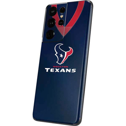 NFL Houston Texans Team Jersey Galaxy S21 Ultra 5G Skin