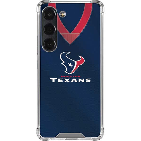 NFL Houston Texans Team Jersey Galaxy S23 Clear Case