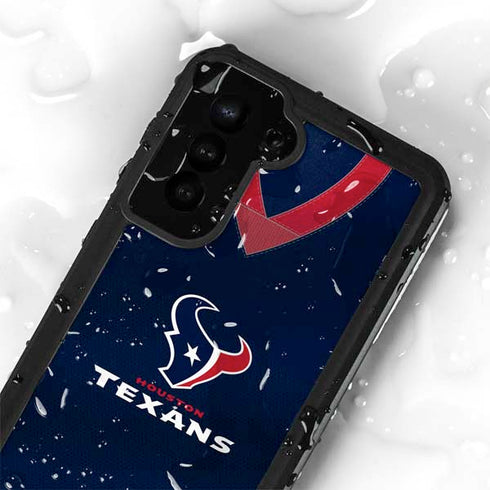 NFL Houston Texans Team Jersey Galaxy S23 Plus Waterproof Case
