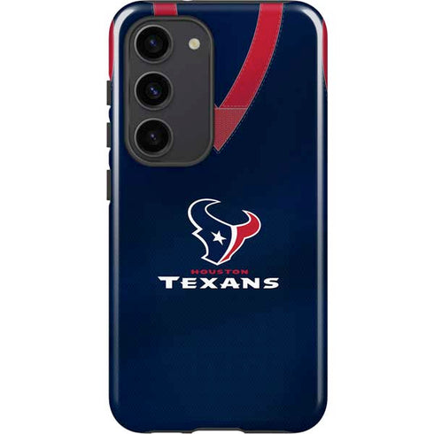 NFL Houston Texans Team Jersey Galaxy S23 Pro Case