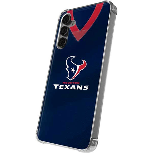 NFL Houston Texans Team Jersey Galaxy S24 Plus Clear Case