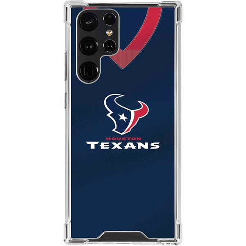NFL Houston Texans Team Jersey Galaxy S24 Ultra Clear Case