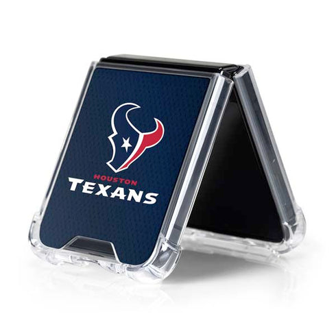 NFL Houston Texans Team Jersey Galaxy Z Flip5 5G Clear Case