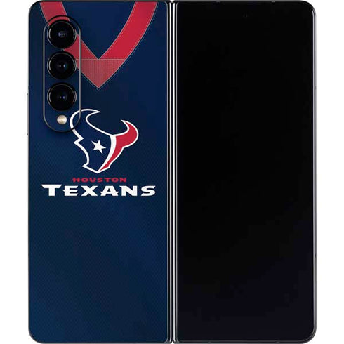 NFL Houston Texans Team Jersey Galaxy Z Fold4 5G Skin