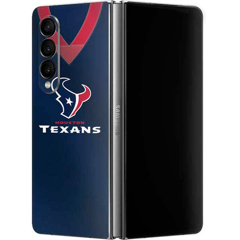 NFL Houston Texans Team Jersey Galaxy Z Fold4 5G Skin