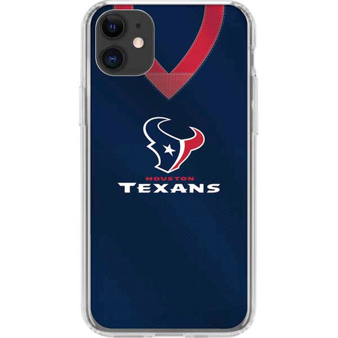 NFL Houston Texans Team Jersey iPhone 11 Clear Case
