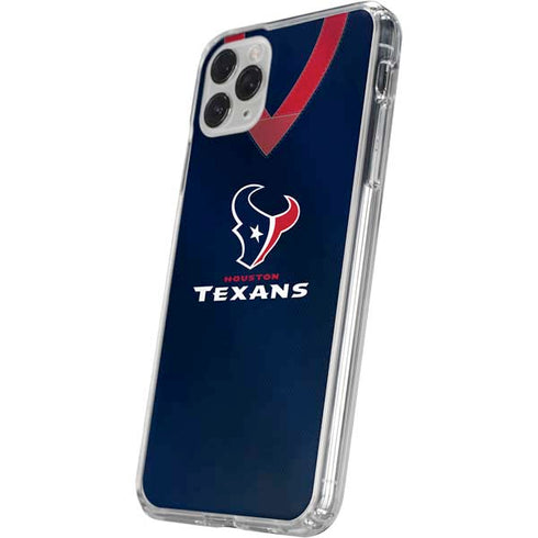NFL Houston Texans Team Jersey iPhone 11 Pro Clear Case