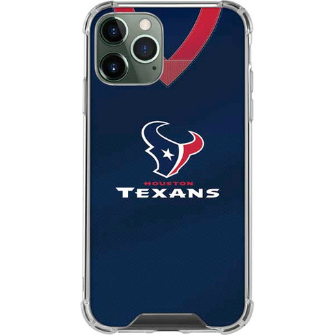 NFL Houston Texans Team Jersey iPhone 11 Pro Max Clear Case