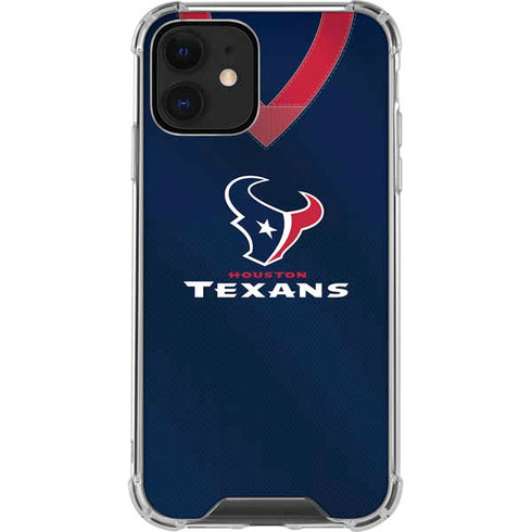 NFL Houston Texans Team Jersey iPhone 12 Clear Case