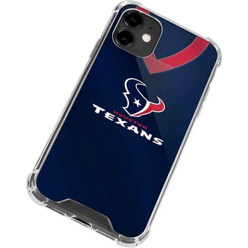 NFL Houston Texans Team Jersey iPhone 12 Clear Case