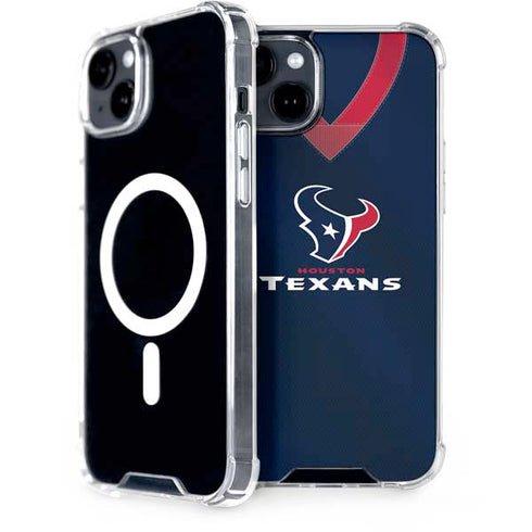 NFL Houston Texans Team Jersey iPhone 15 Plus MagSafe Case