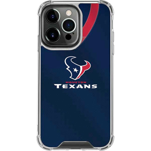 NFL Houston Texans Team Jersey iPhone 15 Pro Clear Case