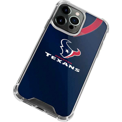 NFL Houston Texans Team Jersey iPhone 15 Pro Max Clear Case
