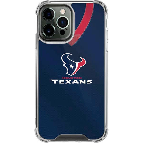 NFL Houston Texans Team Jersey iPhone 15 Pro Max Clear Case