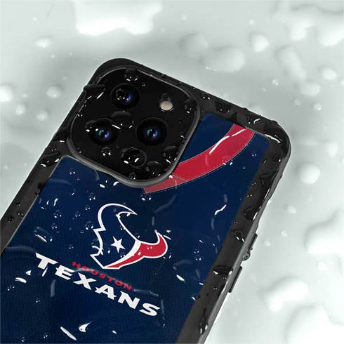 NFL Houston Texans Team Jersey iPhone 14 Pro Waterproof Case