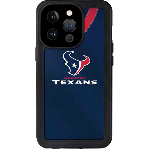 NFL Houston Texans Team Jersey iPhone 14 Pro Waterproof Case
