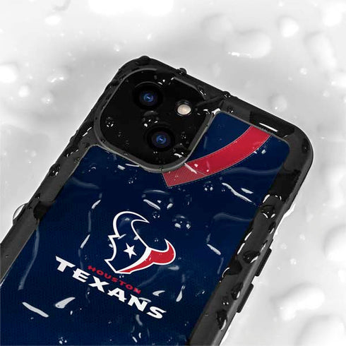 NFL Houston Texans Team Jersey iPhone 15 Waterproof Case