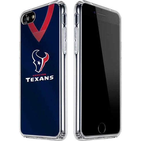 NFL Houston Texans Team Jersey iPhone SE (2nd & 3rd Gen) Clear Case