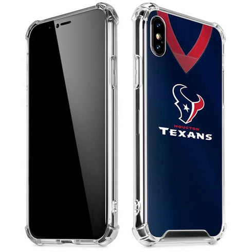 NFL Houston Texans Team Jersey iPhone X/XS Clear Case