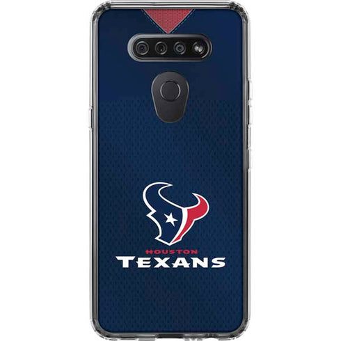 NFL Houston Texans Team Jersey LG K51/Q51 Clear Case