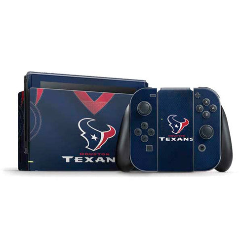 NFL Houston Texans Team Jersey Nintendo Switch Bundle Skin